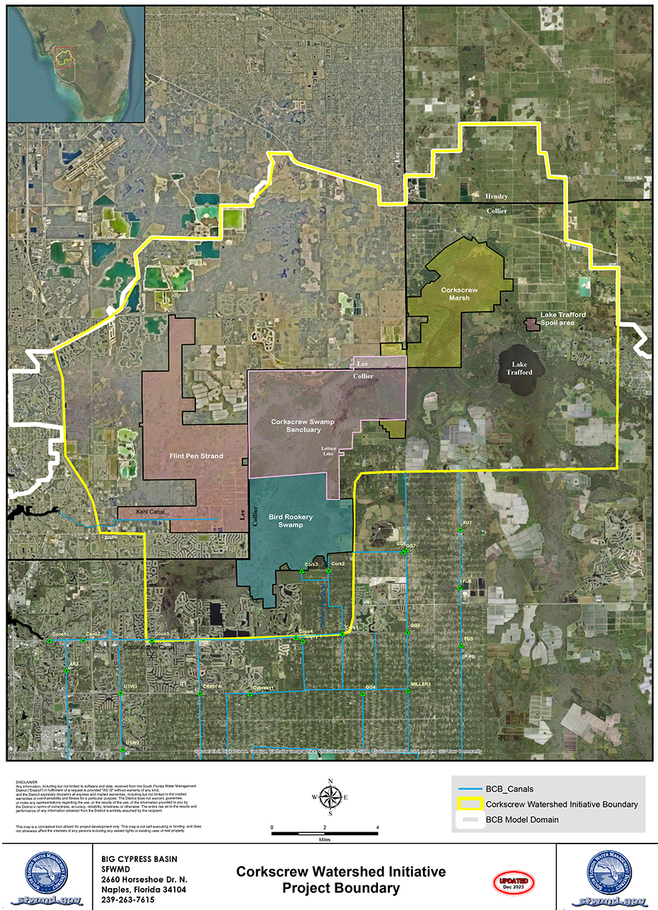 Corkscrew Watershed Initiative Public Planning Project South Florida CWI Project Map 930x1287